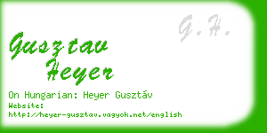 gusztav heyer business card